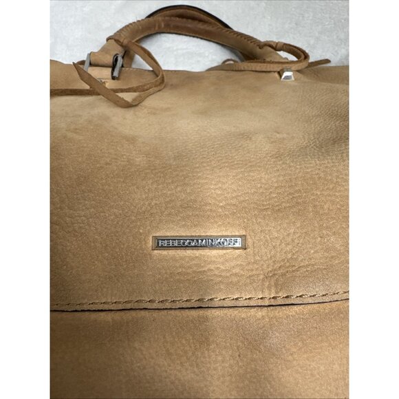 Rebecca Minkoff Tan Leather Whipstitch Satchel Shoulder Bag - Picture 5 of 14